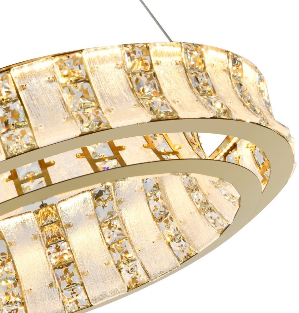 Люстра подвесная 60 см, 80W, 3000-6000K, Stilfort 4037/03/06P, золото