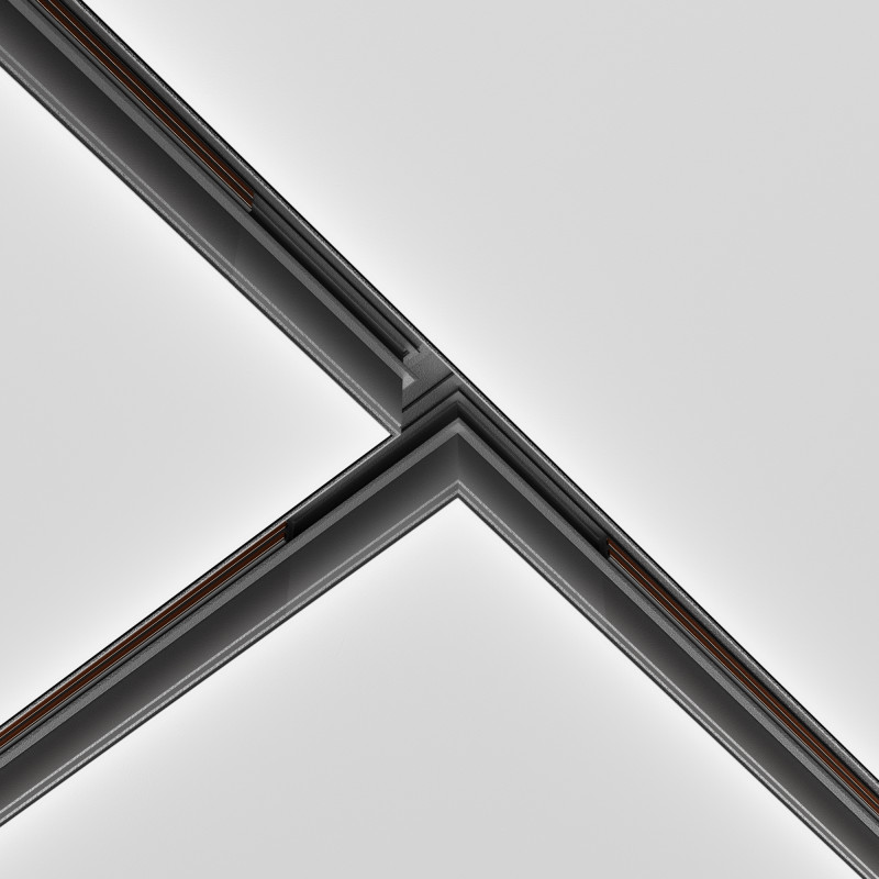 Коннектор Т-образный встраиваемый Maytoni Technical Magnetic track system Exility TRA034CT-42B черный IP 20