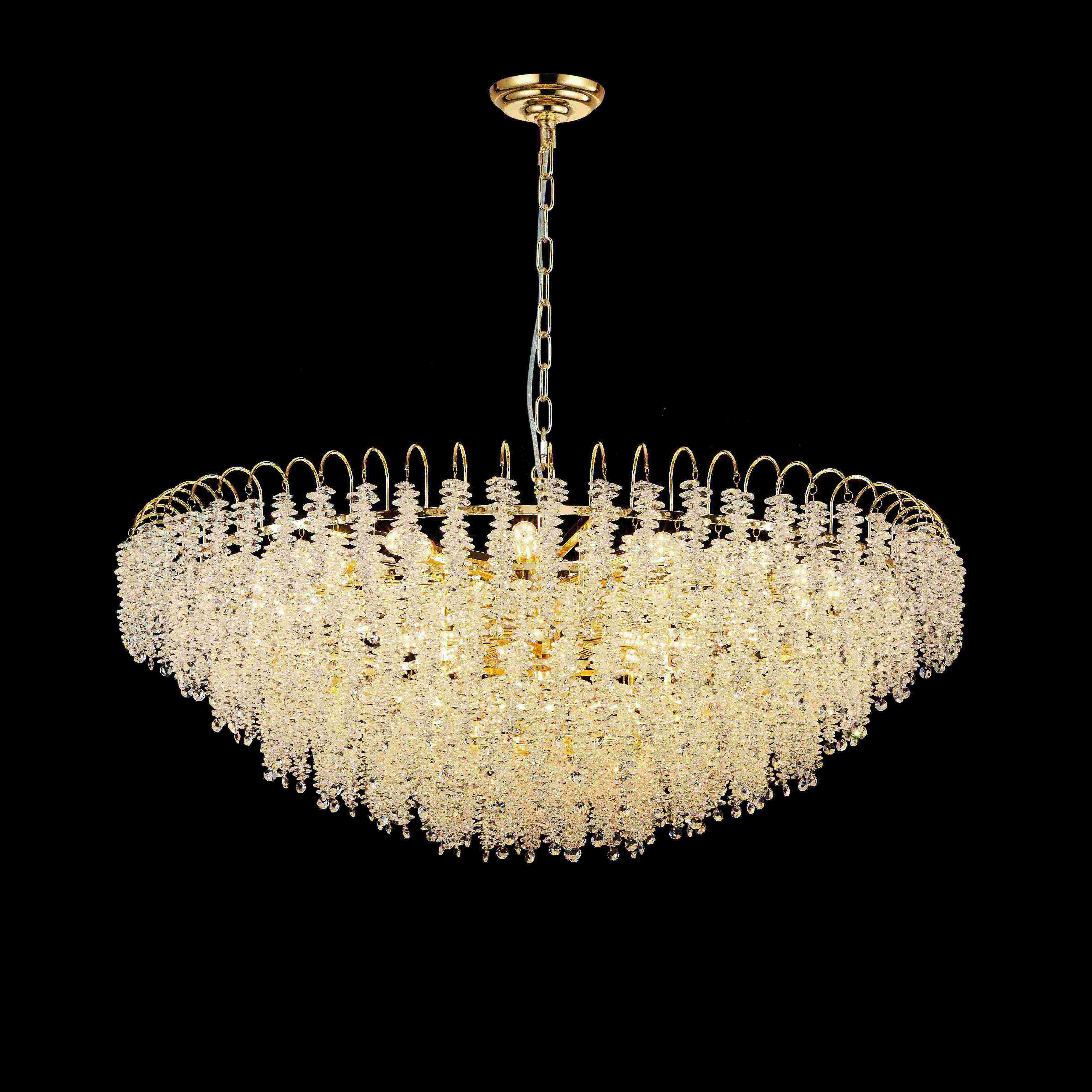 Люстра  1000*410, 24*E14, 40W NewRgy Cristallo NW032-ф1000*H410 H gold, H GOLD
