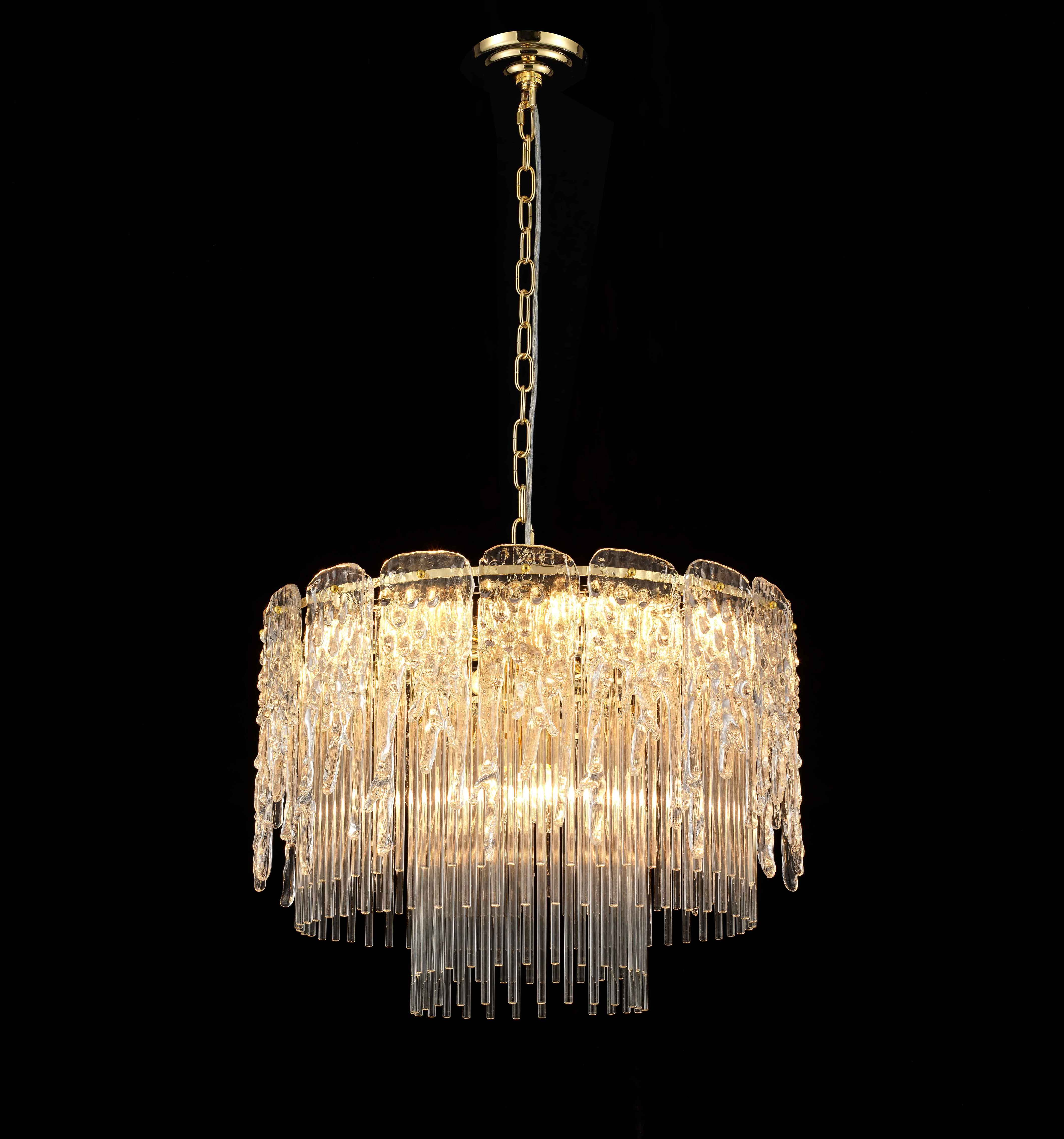 Люстра 600*450, 12*E14, 40W NewRgy Cristallo L16-ф600 H GOLD, H GOLD
