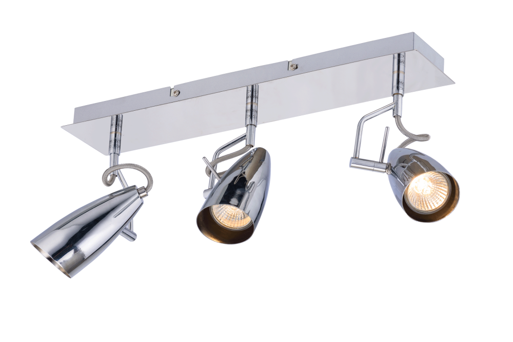 Спот L540 x W160 x H200, мм, 3*15W (45W), CH (Хром) Sfera Sveta 8761-03/B102 CH