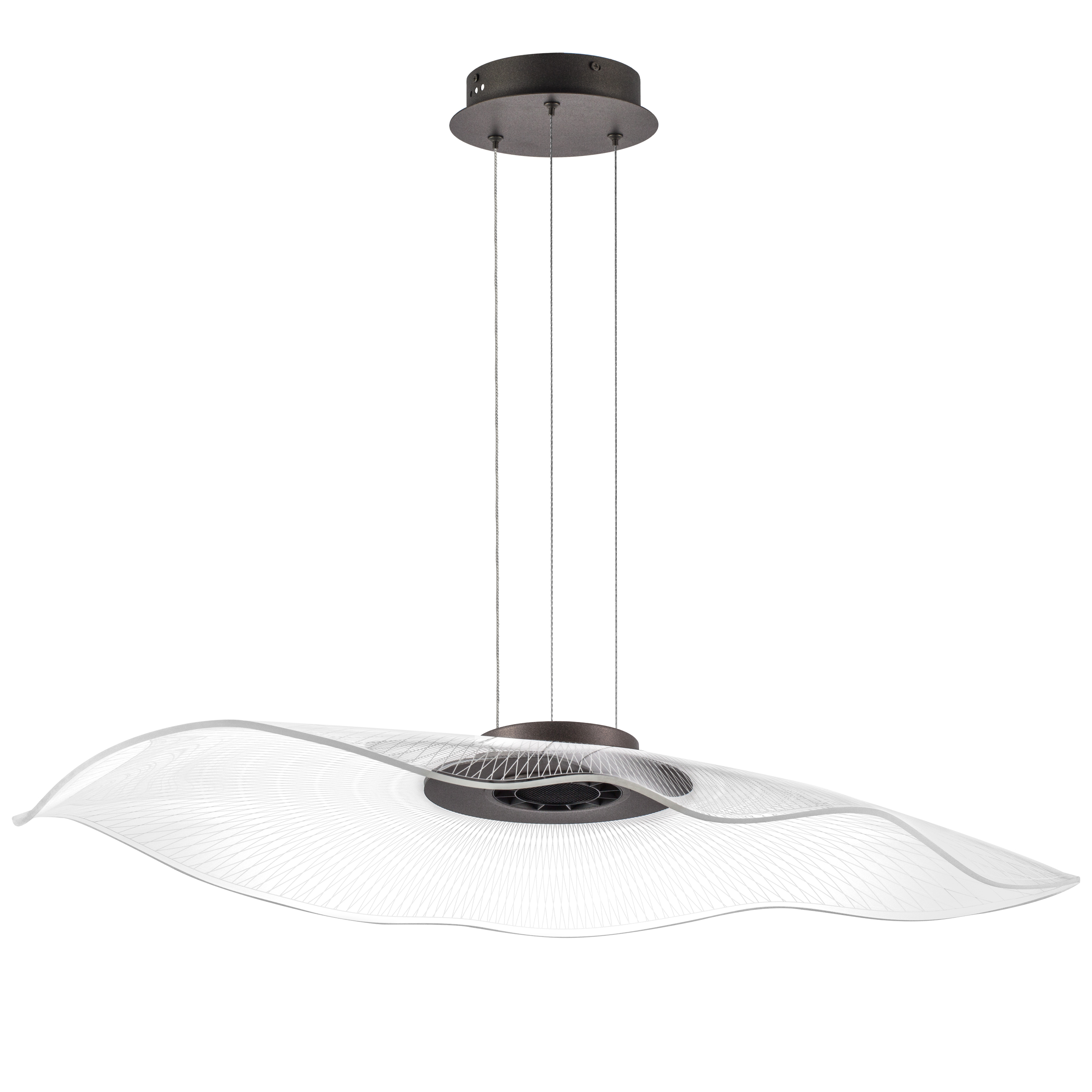 Люстра подвесная 50*13-150 см, 34W, 3000K, Lightstar Varese 731483, Кофейный