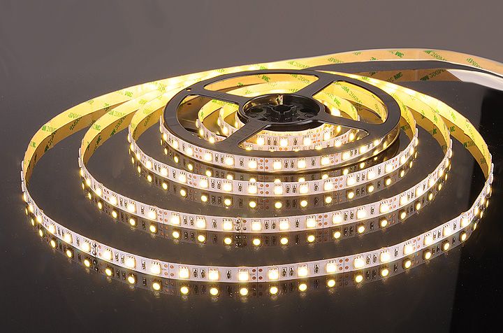 Светодиодная лента Лента светодиодная 12V 14,4W 60Led 5050 IP20 теплый белый, 5м Elektrostandard