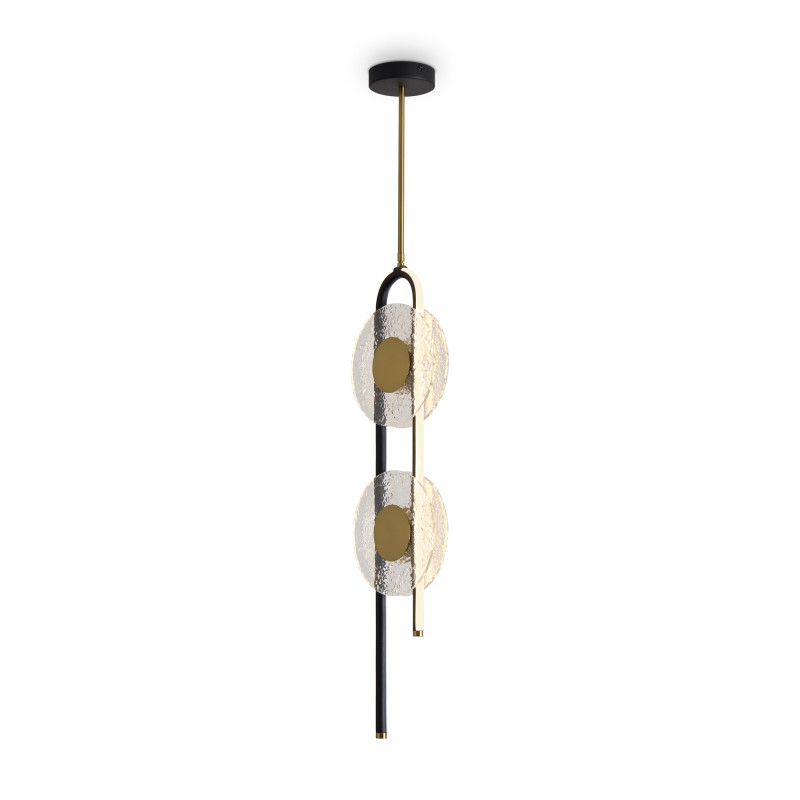 Подвесной светильник 22*22*148,5 см, LED,  17W, 3000К, Freya Drip FR6173PL-L18B латунный