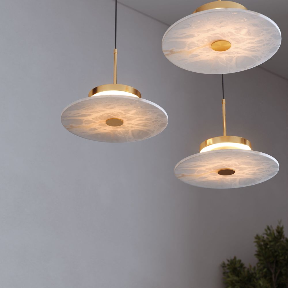 Подвесной светильник 30*30*22-173 см, LED*21W, 3000K, Eurosvet Thasos 40342 LED, латунь, a069277