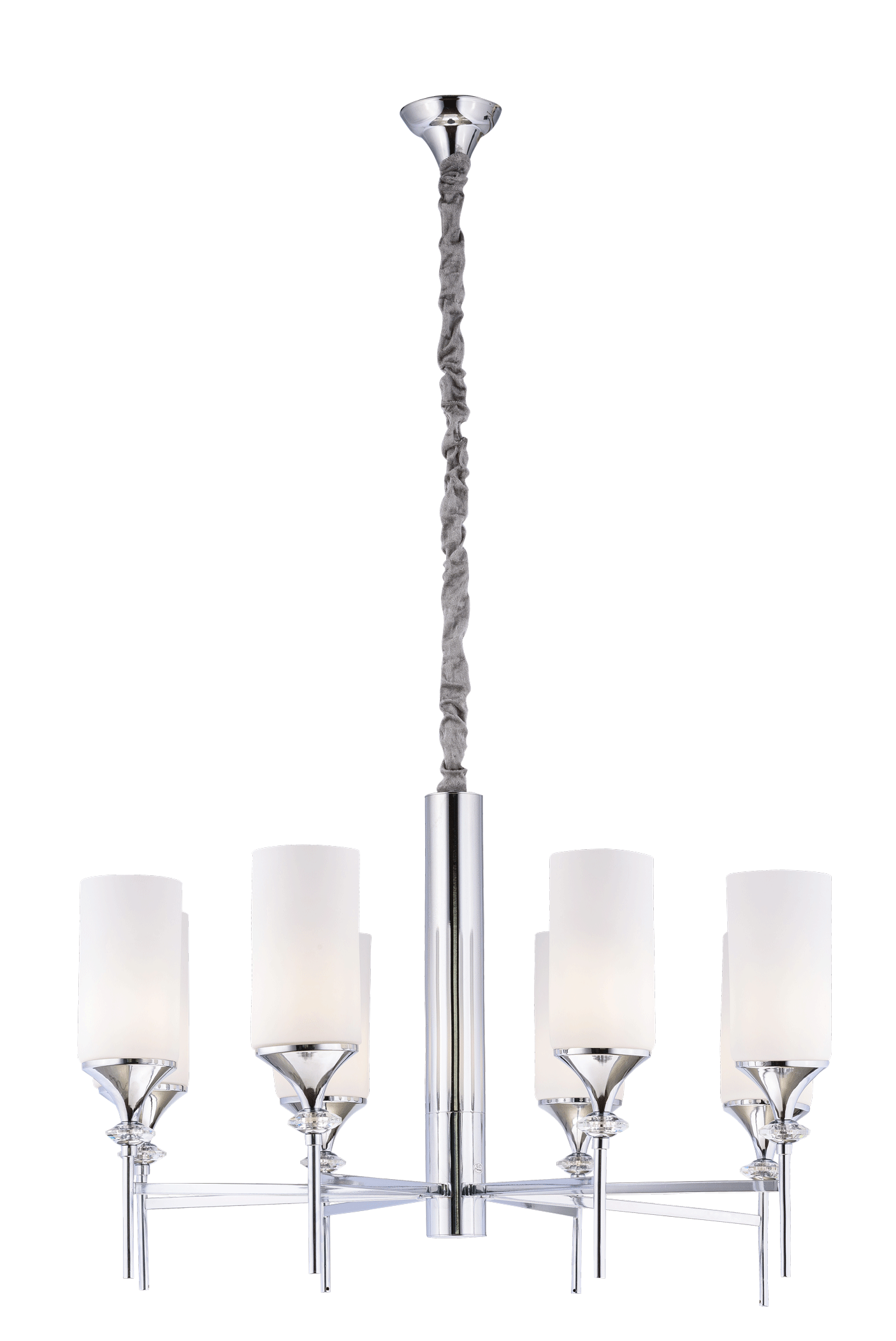 Люстра  800*500-1500, 8*E14, 40W NewRgy Модерн 8903/8CR CHROME, Хром