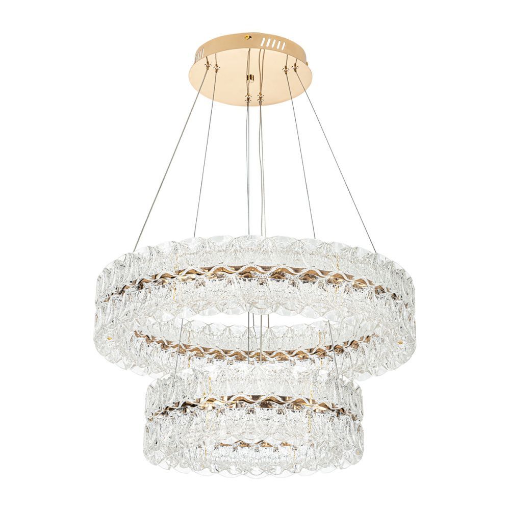 Люстра *60*13 см, LED*75W, 3000-6000K, Modelux  ML.8185.600.400 GD, Золото