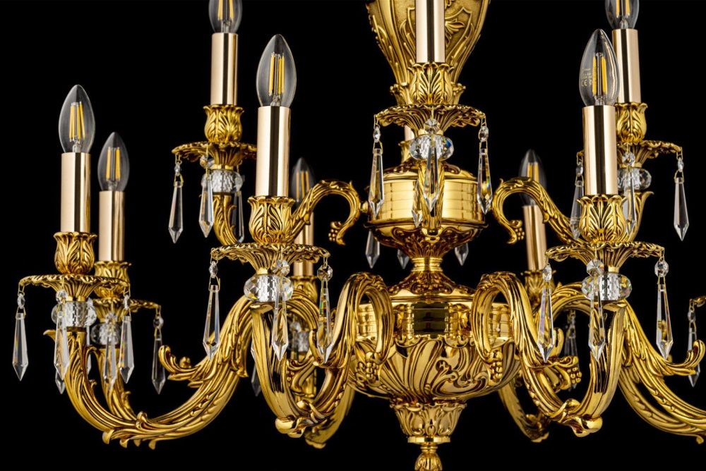 Люстра *83*56 см, 12*E14*40W, Dio D`arte Estrada Estrada E 1.1.12.600 G, Золото