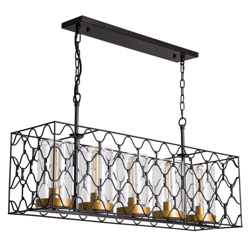 Подвесной светильник, черный-золото, Divinare Dunkan 2021/04 SP-5