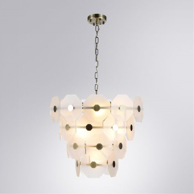 Люстра 44*38 см, 7 E14*40W,  К, Arte Lamp Lambrusco A4069LM-7AB, Античная Бронза