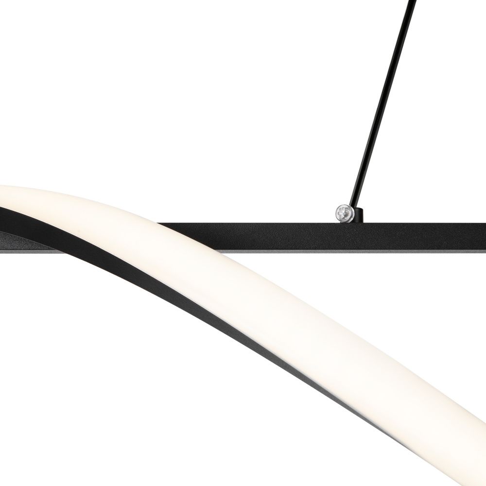 Подвесной светильник 100*20*-130 см, *LED*19W, 4000K, Freya  FR6060PL-L48B, Черный
