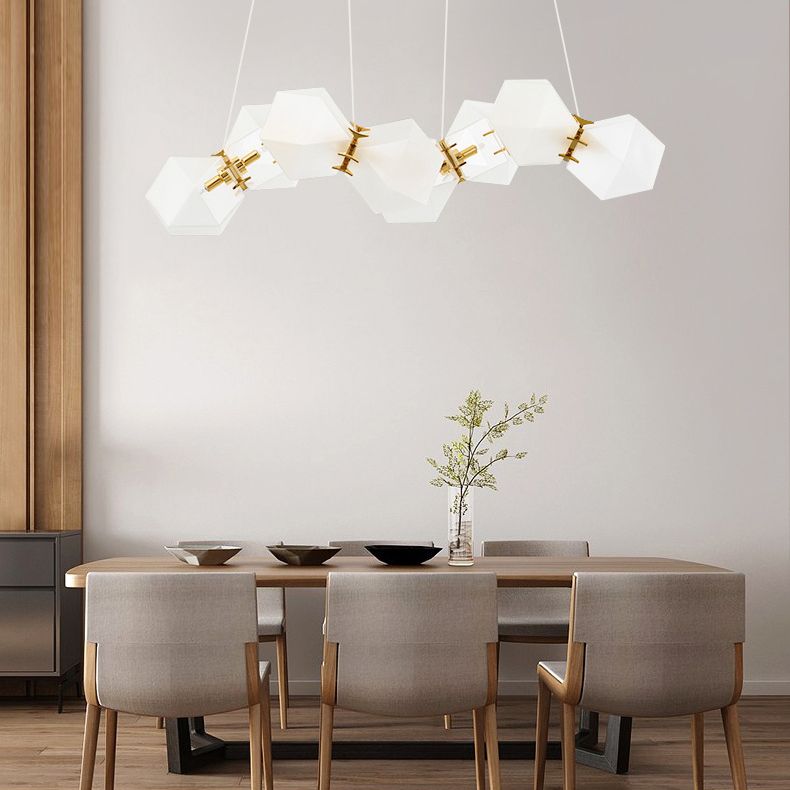 Подвесной светильник Gabriel Scott Welles Glass L2 40*40*35 см, 2*G9*40W, ImperiumLoft 40.2275-0, Золотистый