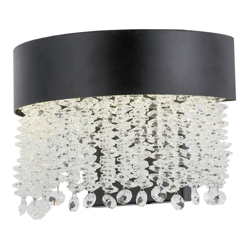 Бра 20 см, 6W, 3000K, Lussole Starr LSP-7476, черный