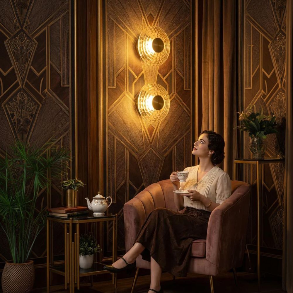 Светильник 15 см, 6W, 3000K, Citilux JANTAR CL240313, латунь