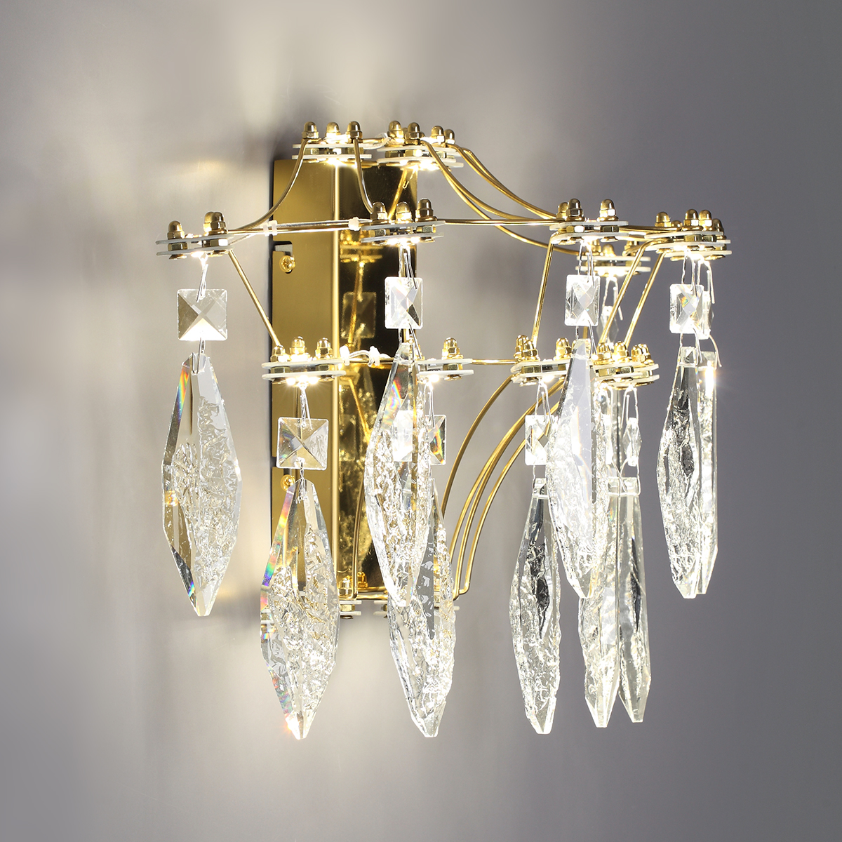 Бра 36*LED*25W, 4000К, 2250lm Odeon Light Flamenco 7000/25WL, золото
