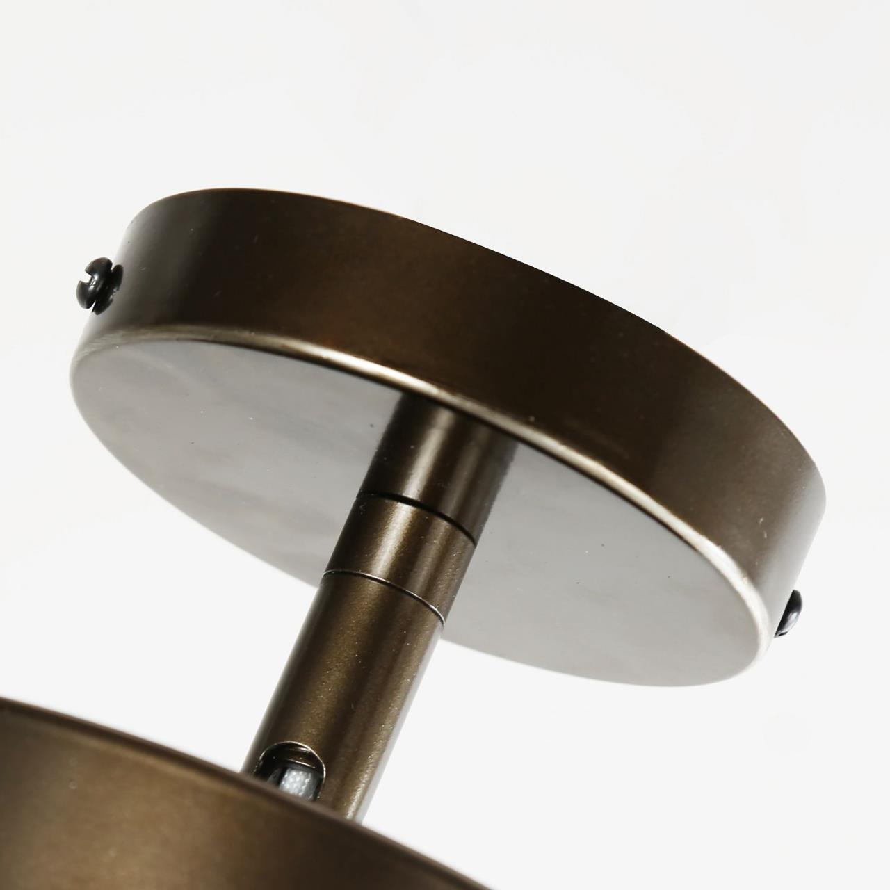 Светильник 12*12 см, LED 10W, 4000K F-Promo Atma 3060-1P, D120*H100, Светильник, каркас коричневого цвета, рассеиватель из белого акрила, угол поворота до 45°