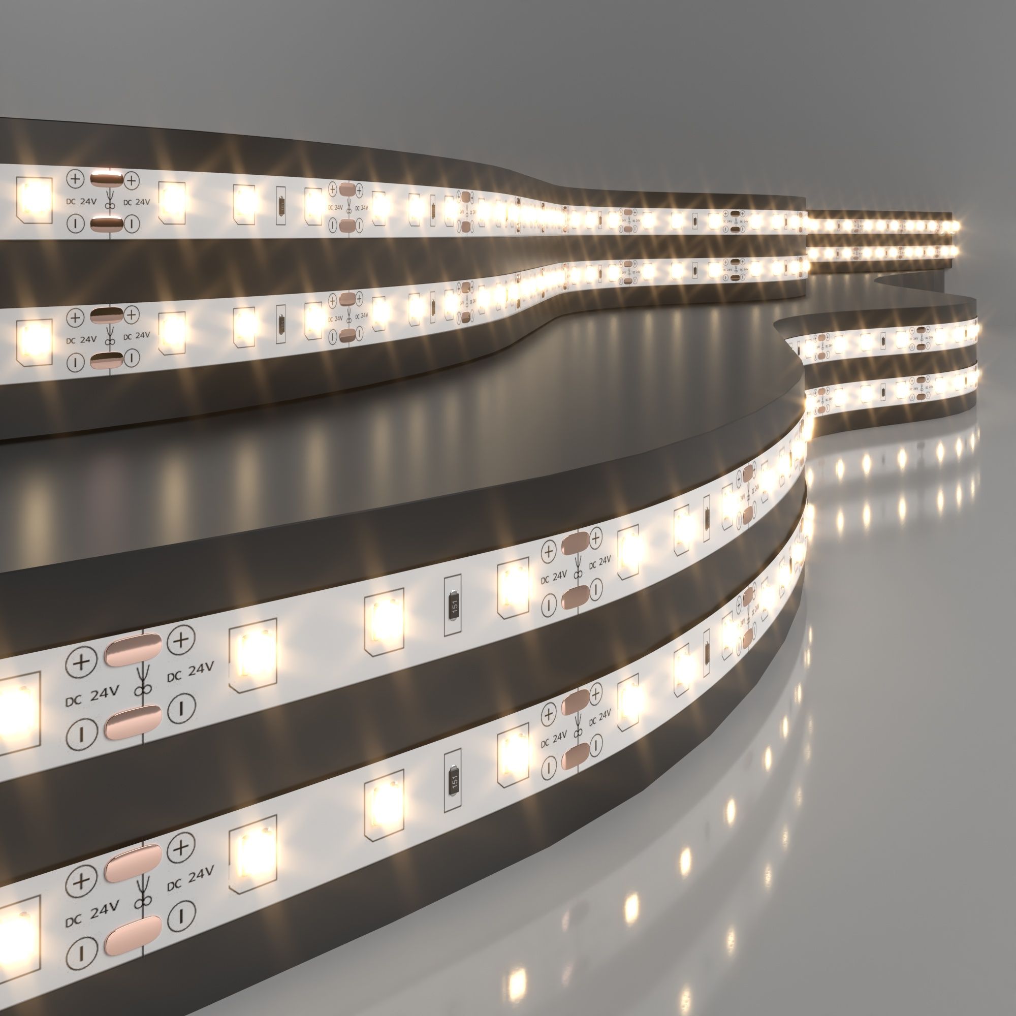 Светодиодная лента Лента светодиодная 24V 4,8W 60Led 2835 IP20 теплый белый, 5м Elektrostandard
