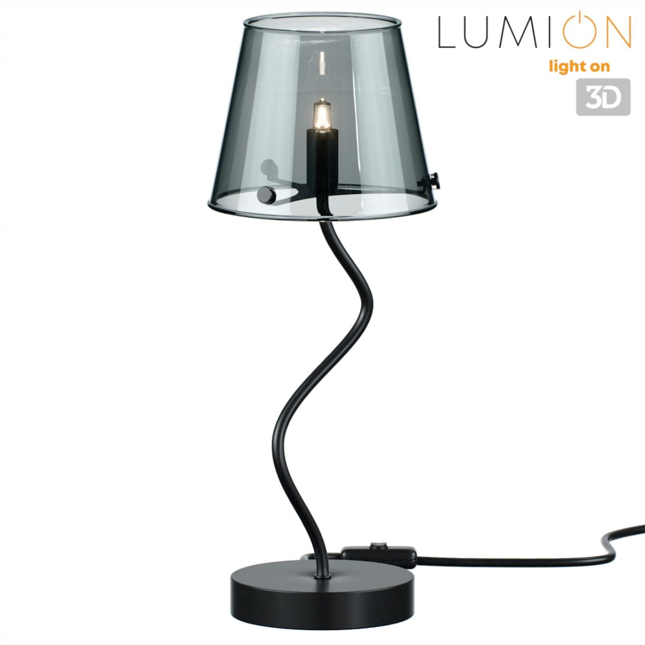 Настольная лампа 15*15*40 см, 1*G9*20W Lumion Smoky 6570/1T черный