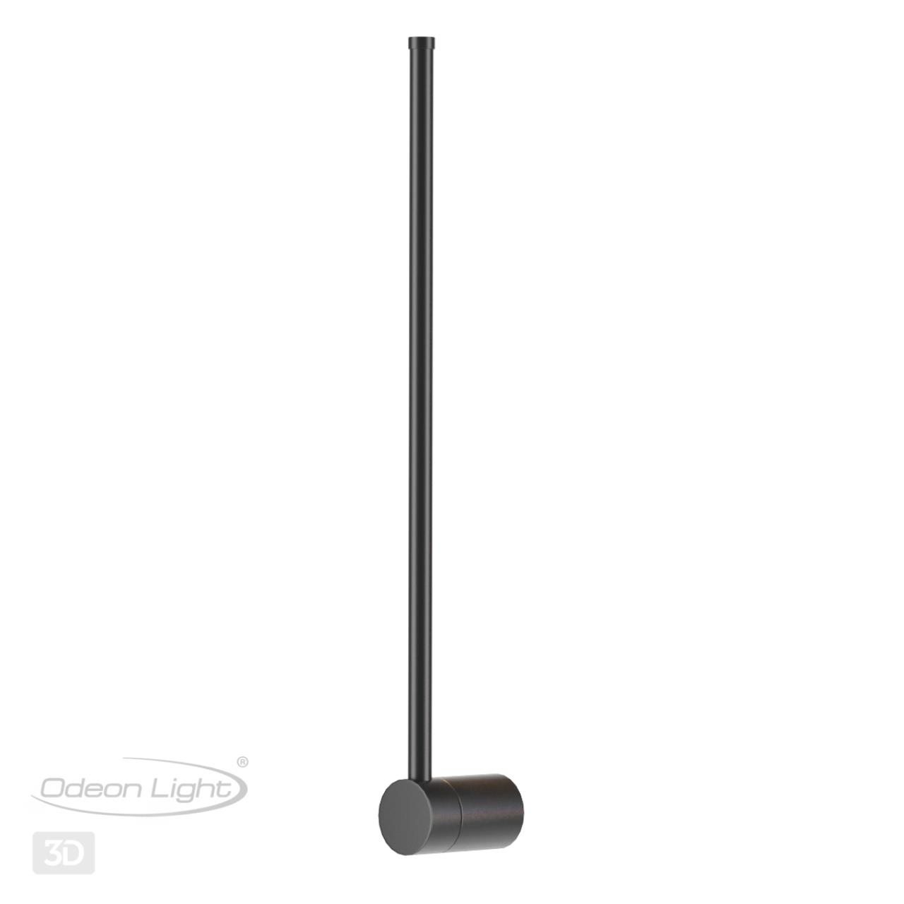 Бра 61 см, 12W, 3000K, Odeon Light Fillini 4335/12WL, черный