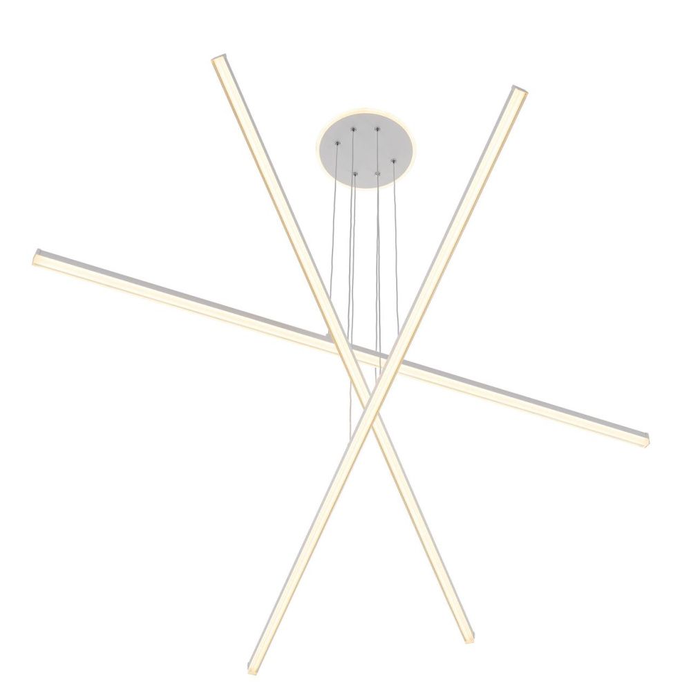 Люстра подвесная с пультом 120*13/120 см, LED 110W 3000-5500K Citilux Trent CL203730 белый