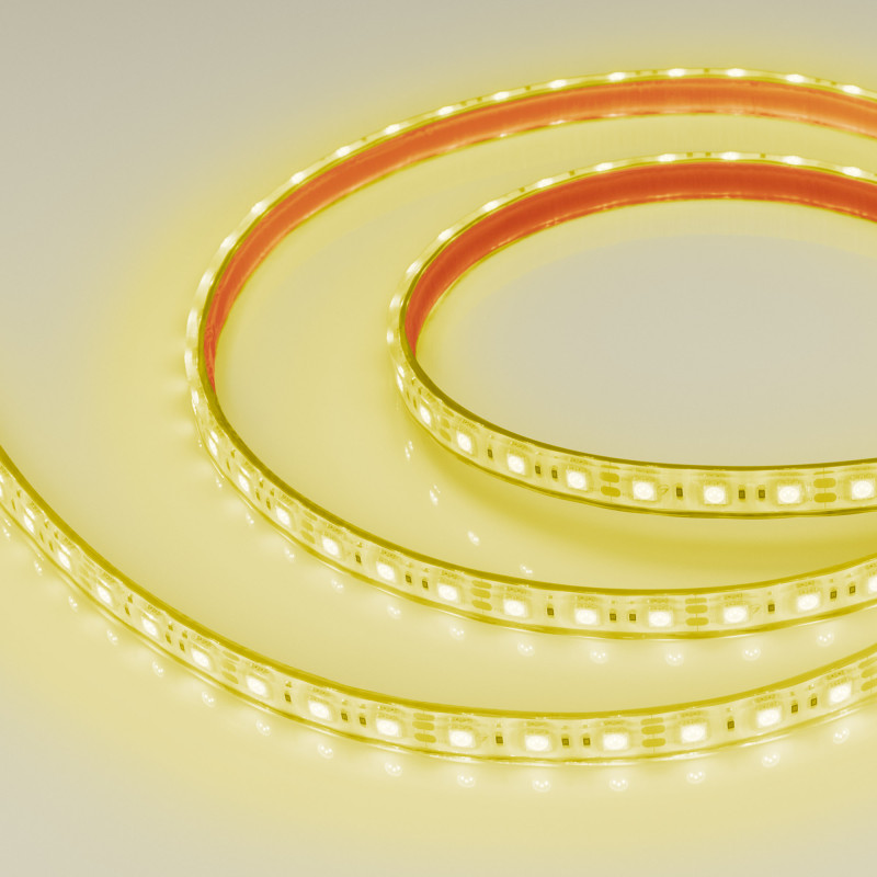 Лента герметичная RTW-PFS-B60-13mm 12V Yellow (14.4 W/m, IP68, 5060, 5m) (Arlight, 14.4 Вт/м, IP68) 036291. Цена указана за 5 метров. Продается кратно 5 метрам.