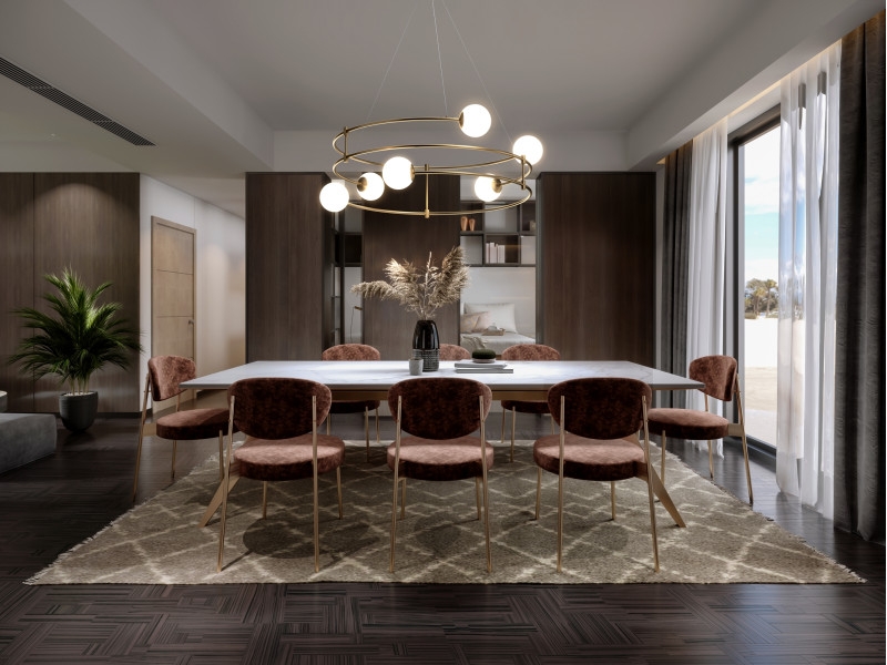 Светильник 81 см, Maytoni Balance MOD317PL-06G, золото