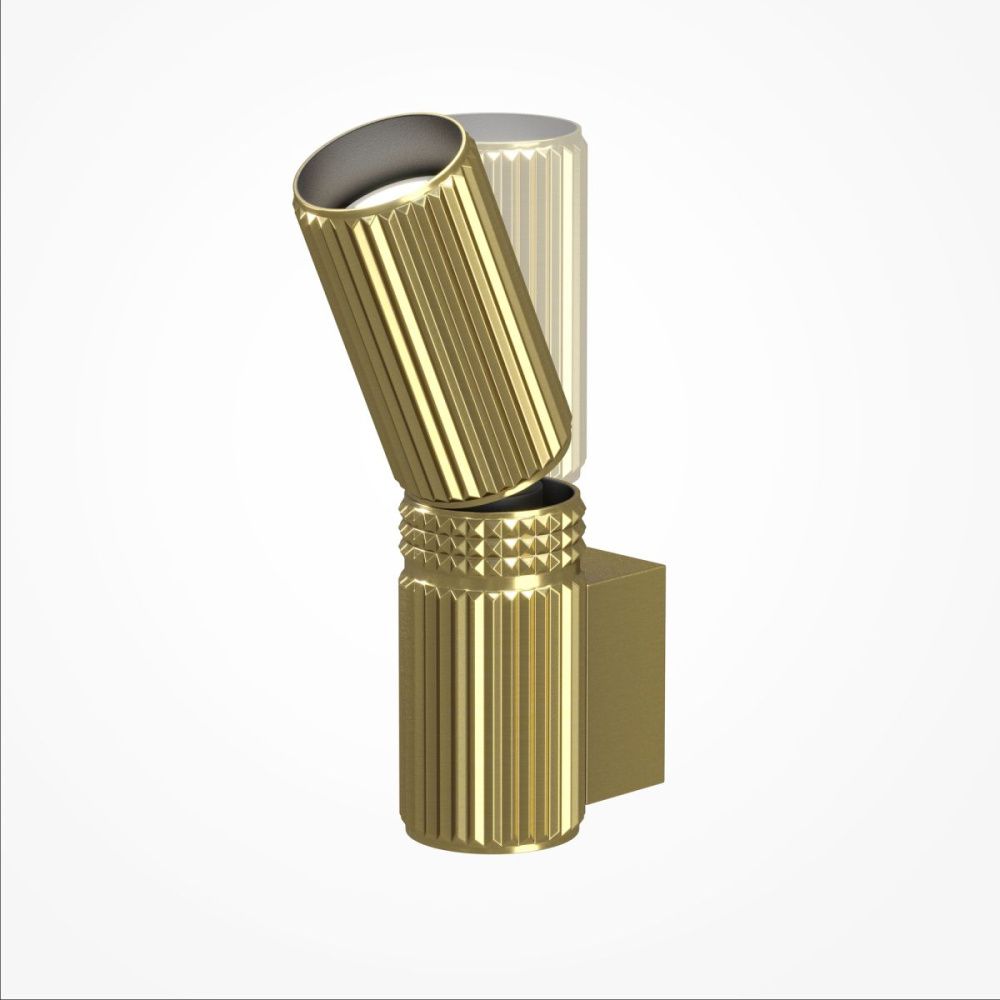 Настенный светильник 22 см, Maytoni Metropolis MOD475WL-02BS, латунь