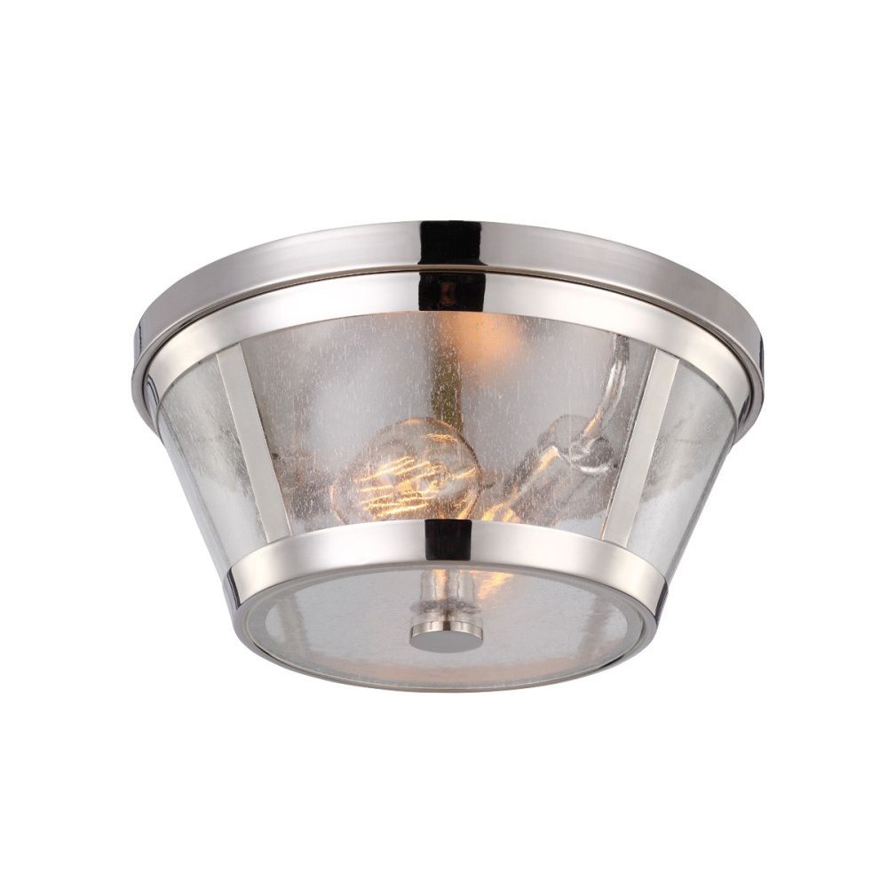 Светильник *35*17 см, E27*60W, Natural Concepts Feiss Harrow (Fe) ST-MARTINS-V, полированный никель, синее стекло