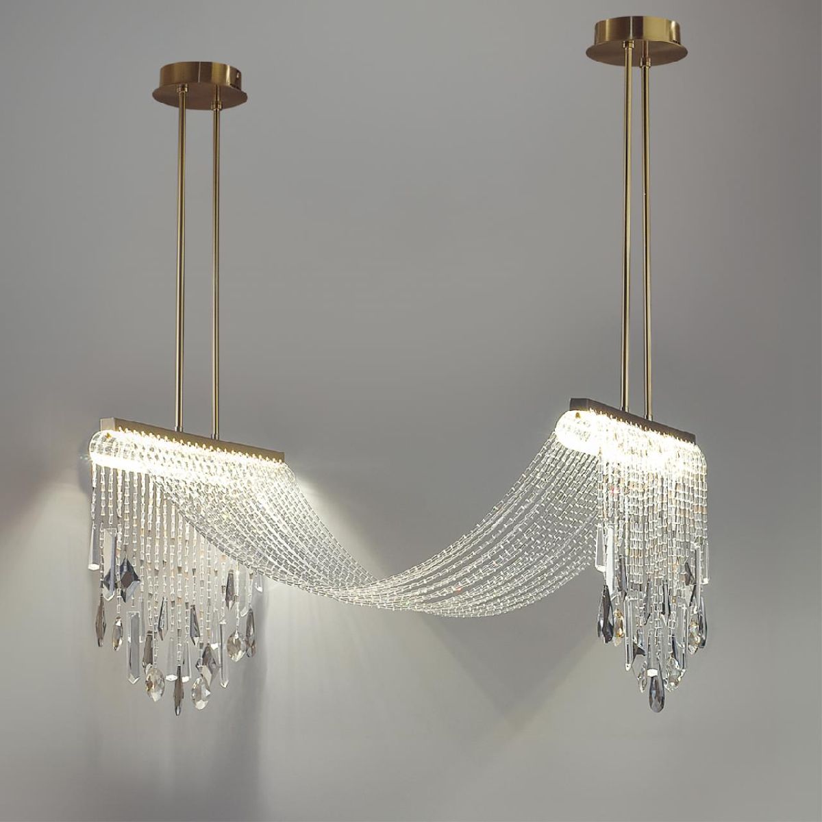 Потолочная люстра 82 см, 48W, 3000K, Odeon Light Hall Afina 5420/48L, бронза