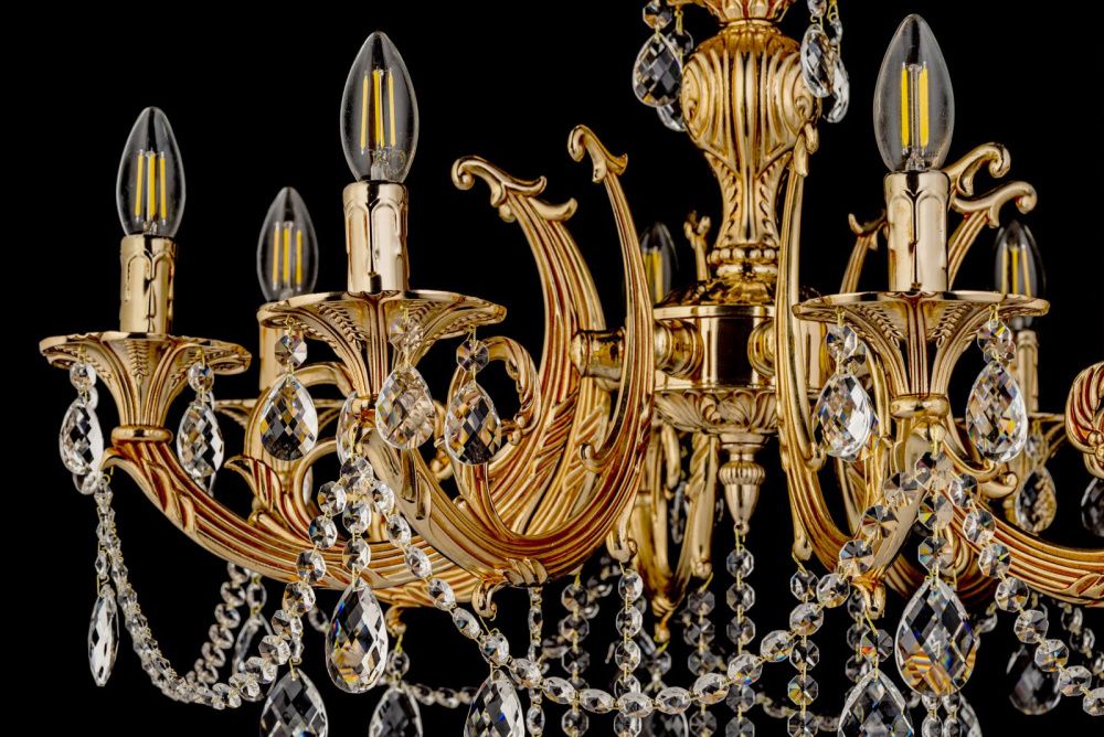 Люстра *75*50 см, 8*E14*40W, Dio D`arte Carisio Carisio E 1.1.8.600 GB, Золото