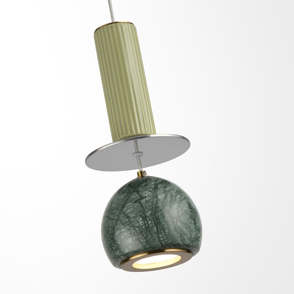 Светильник 10 см, 4W, 3000K, Odeon Light 5475/4L, латунь-мрамор