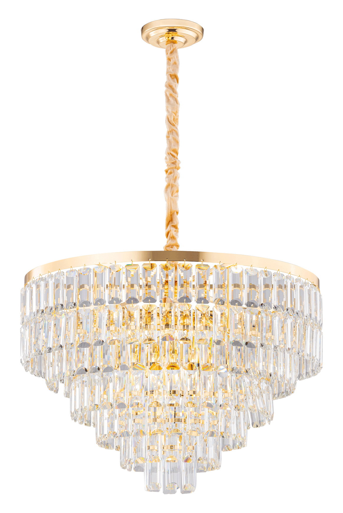 Люстра 600*450, 16*E14, 40W NewRgy Cristallo 2752E/16A GOLD+CLEAR, Золото+прозрачный