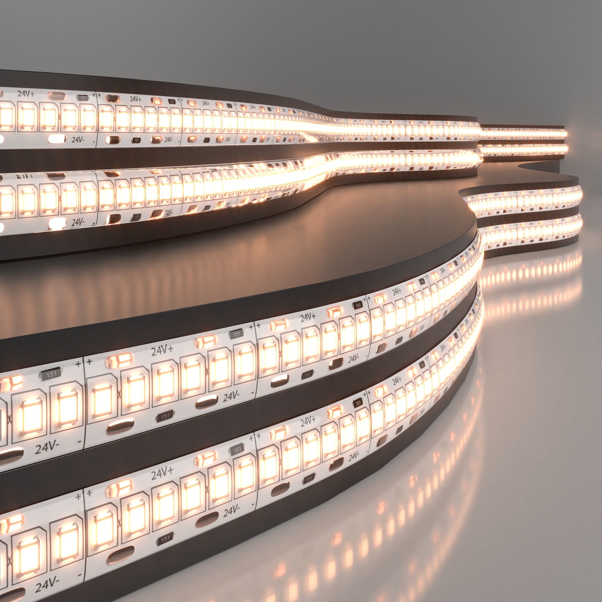 Светодиодная лента Лента светодиодная 24V 16W 240Led 2835 IP65 тёплый белый, 5м Elektrostandard