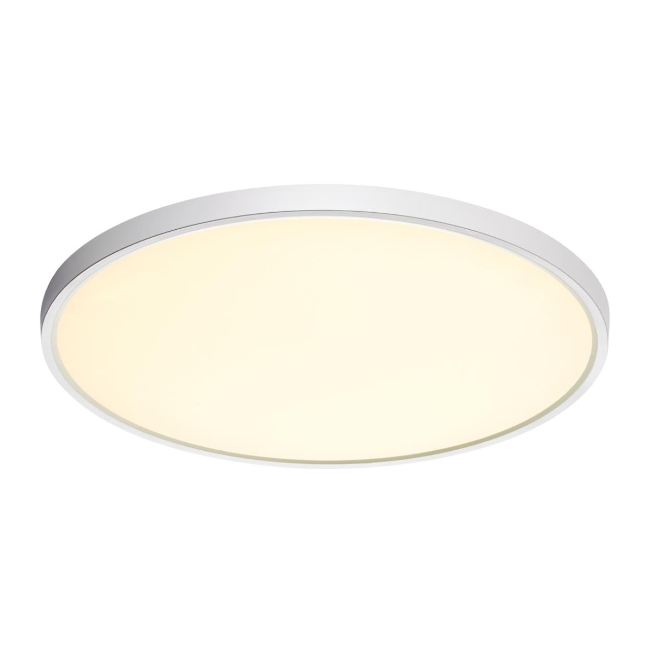 Cветильник 49,5*2,5 см, LED 40W, 3000/4000 К, IP40, белый, пластик Sonex Alfa White, 7659/40L