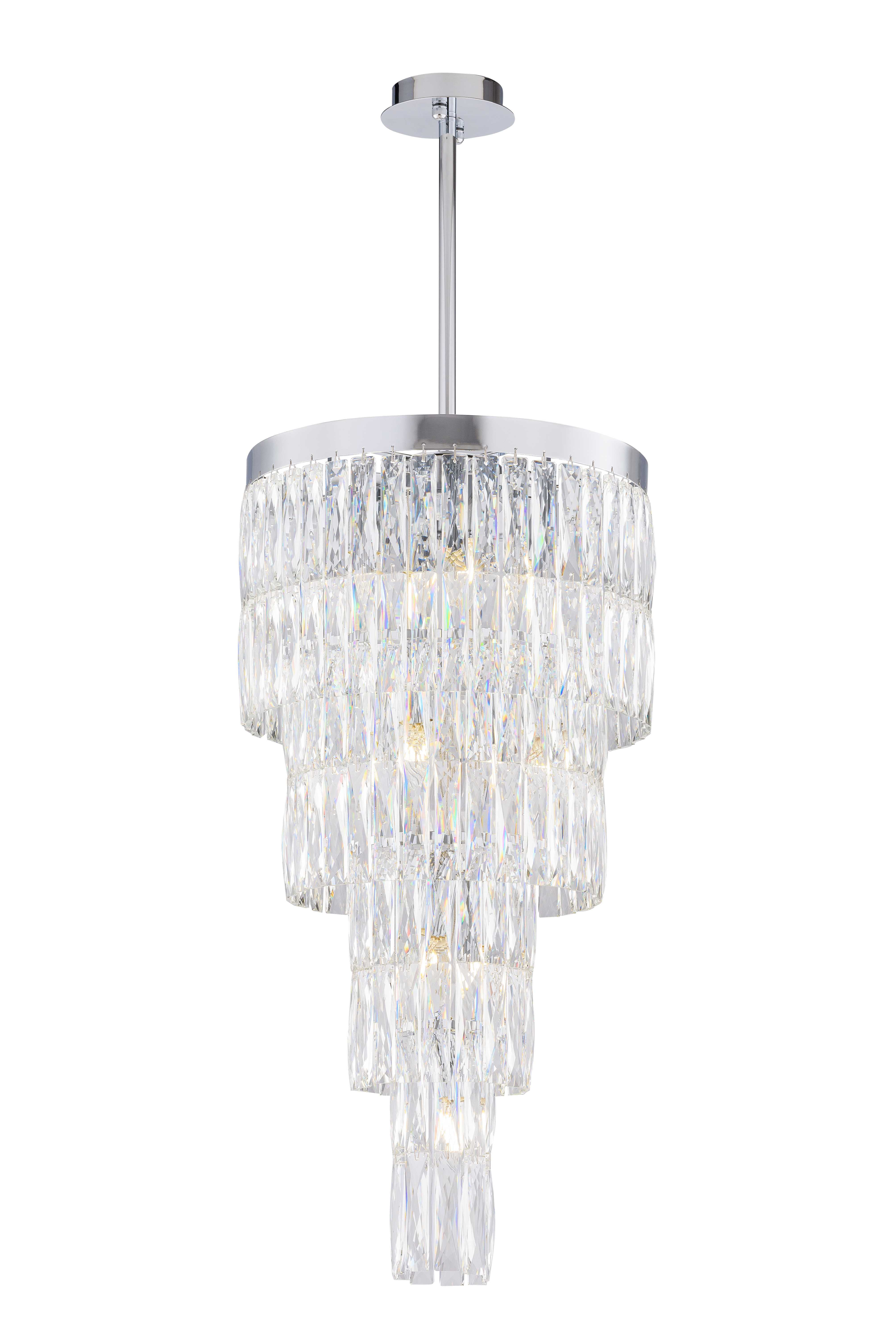 Люстра 350*720-330, 11*E14, 40W NewRgy Cristallo 2774R/11A CHROME+CLEAR, Хром+Прозрачный