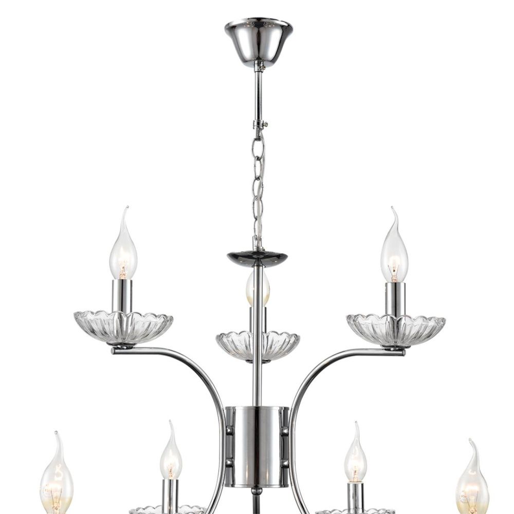 Люстра *62*63,5- см, 9*E14*40W, Lumion Lolina LUM8155/9, хром