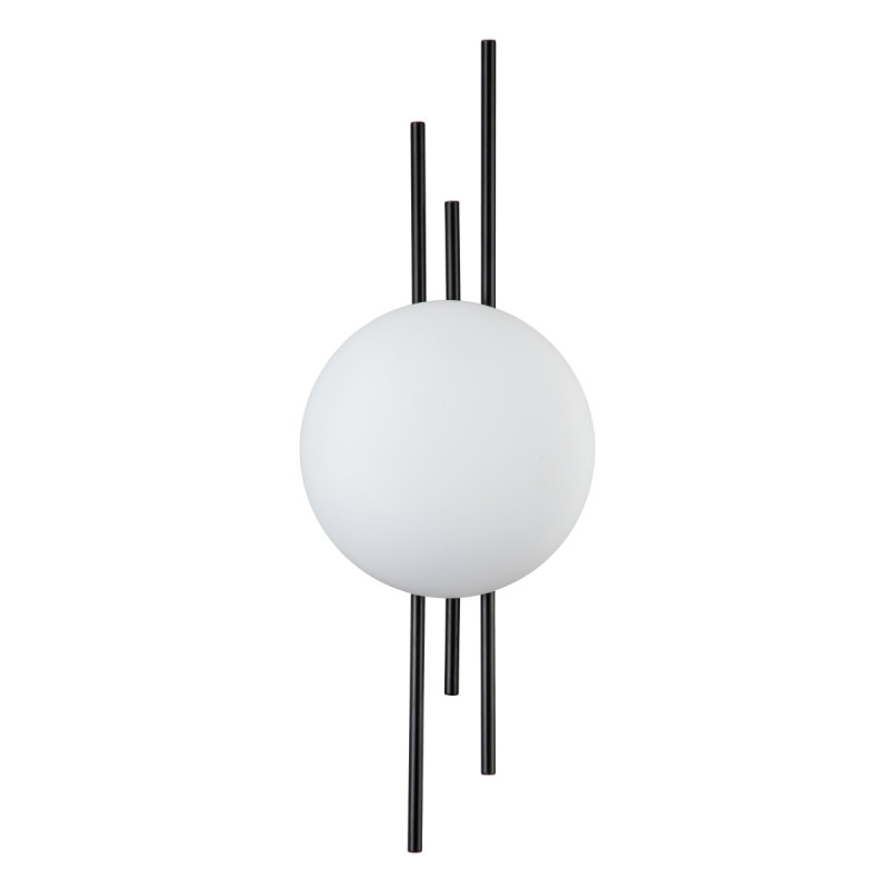 Настенный светильник 190*86*520 мм, 1*LED 8WW 4000KK черный Indigo Astro V000045L, 14007/1W Black