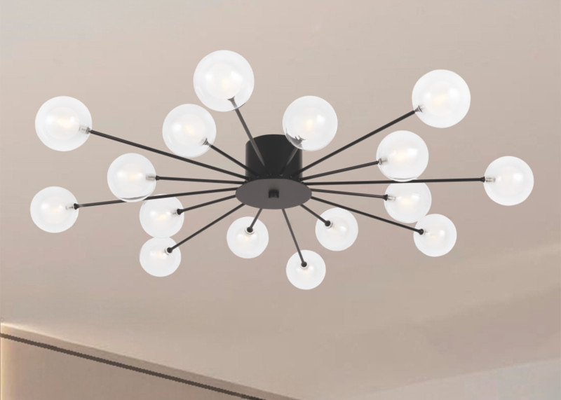 Светильник 87 см, Freya Celebrity FR5242CL-16B1, черный