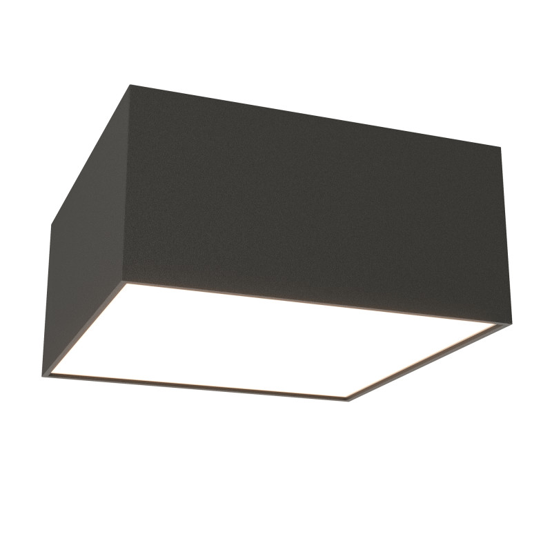 Накладной светильник 12*12*6 см, LED, 12W, 3000К, Maytoni Technical Zon C032CL-12W3K-SQ-B черный