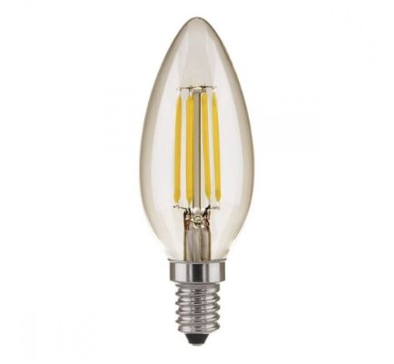 Филаментная светодиодная лампа "Свеча" C35 9W 3300K E14 (CW35 прозрачный) BLE1409 Elektrostandard