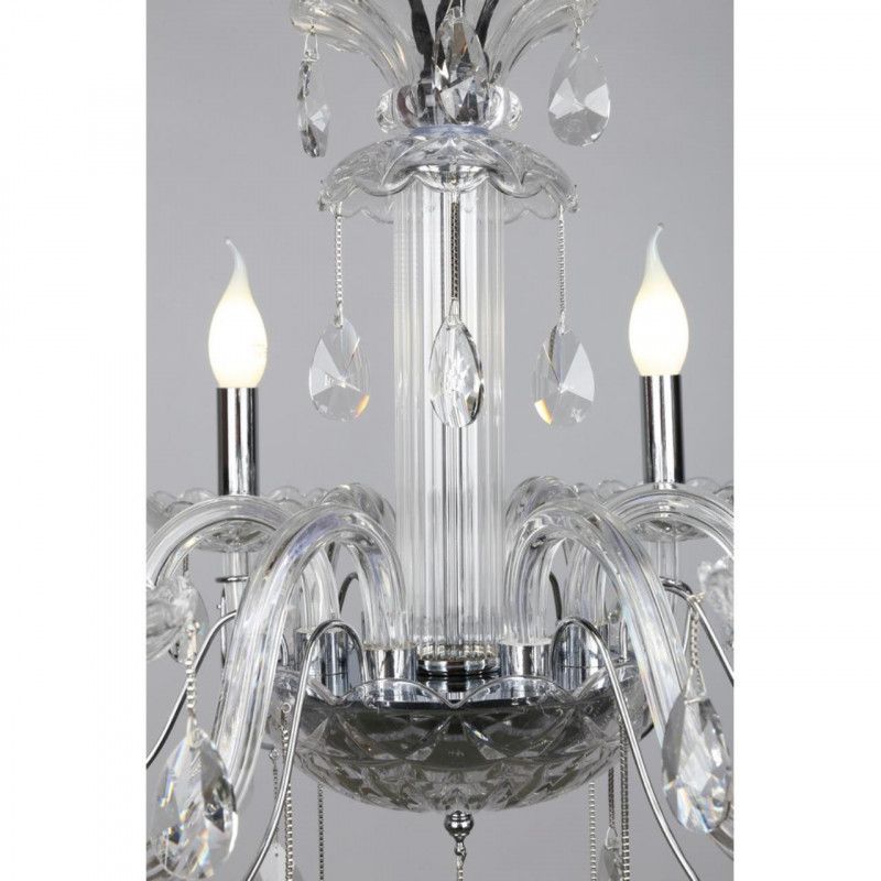 Подвесная люстра 75*82-132 см, 6*E14, 40W, Omnilux Omnilux 702 OML-70203-06, хром
