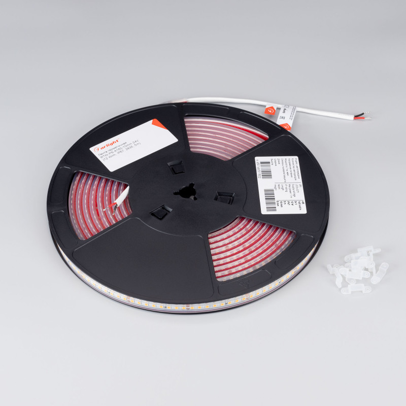 Лента герметичная RTW-PS-A160-10mm 24V Warm2700 (12 W/m, IP67, 2835, 5m) (Arlight, 12 Вт/м, IP67) 024545(2). Цена указана за 5 метров. Продается кратно 5 метрам.