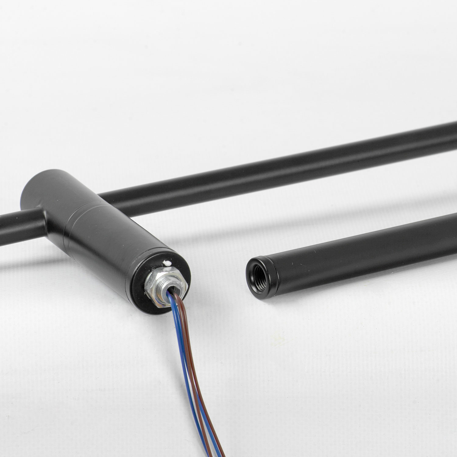 Люстра потолочная 135*15*18/50 см, 2*led*10+8W 4000K Lussole Hart LSP-7207 черный