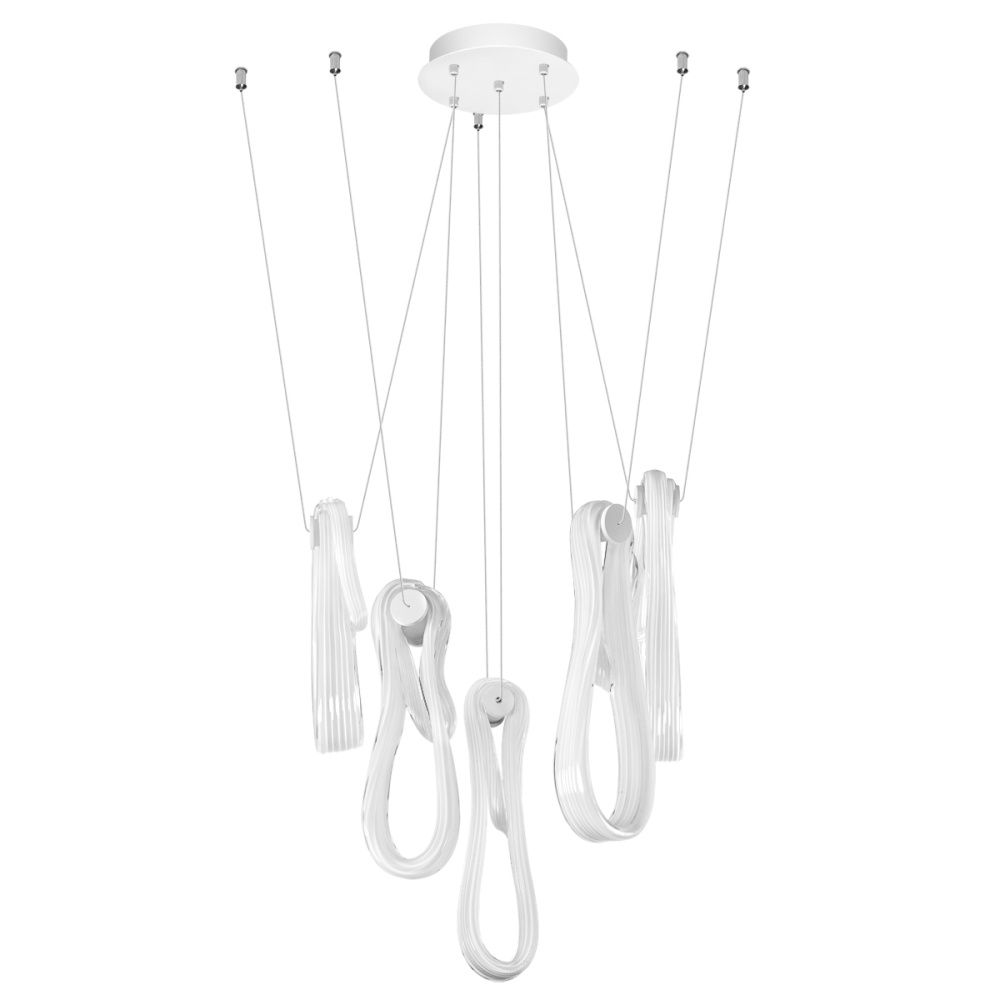 Каскадная люстра 10W, 3000K, Loft IT Series 10400/5, белый