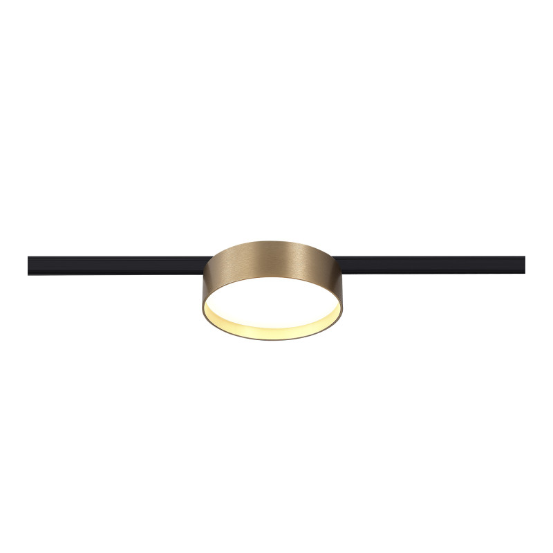 Магнитный трековый светильник 11,3*3,4 см, 1*LED*12W 4000K ST LUCE Super5 ST670.346.12 латунь