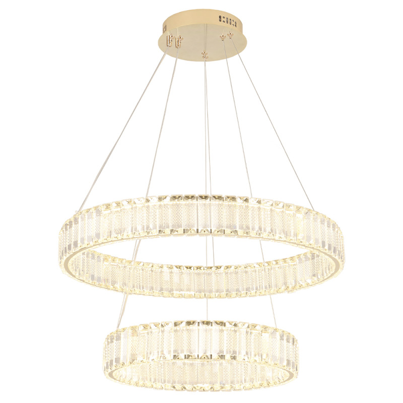 Светильник 60 см, 100W, 3000K, Crystal Lux MUSIKA SP100W LED GOLD, золото