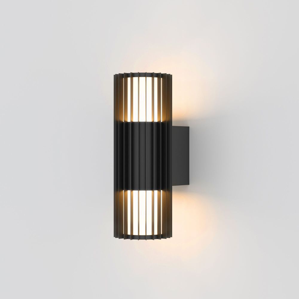 Уличный настенный светильник Entero (35189/W) 3000K черный 35189/W черный Elektrostandard  4690389219344, a072082