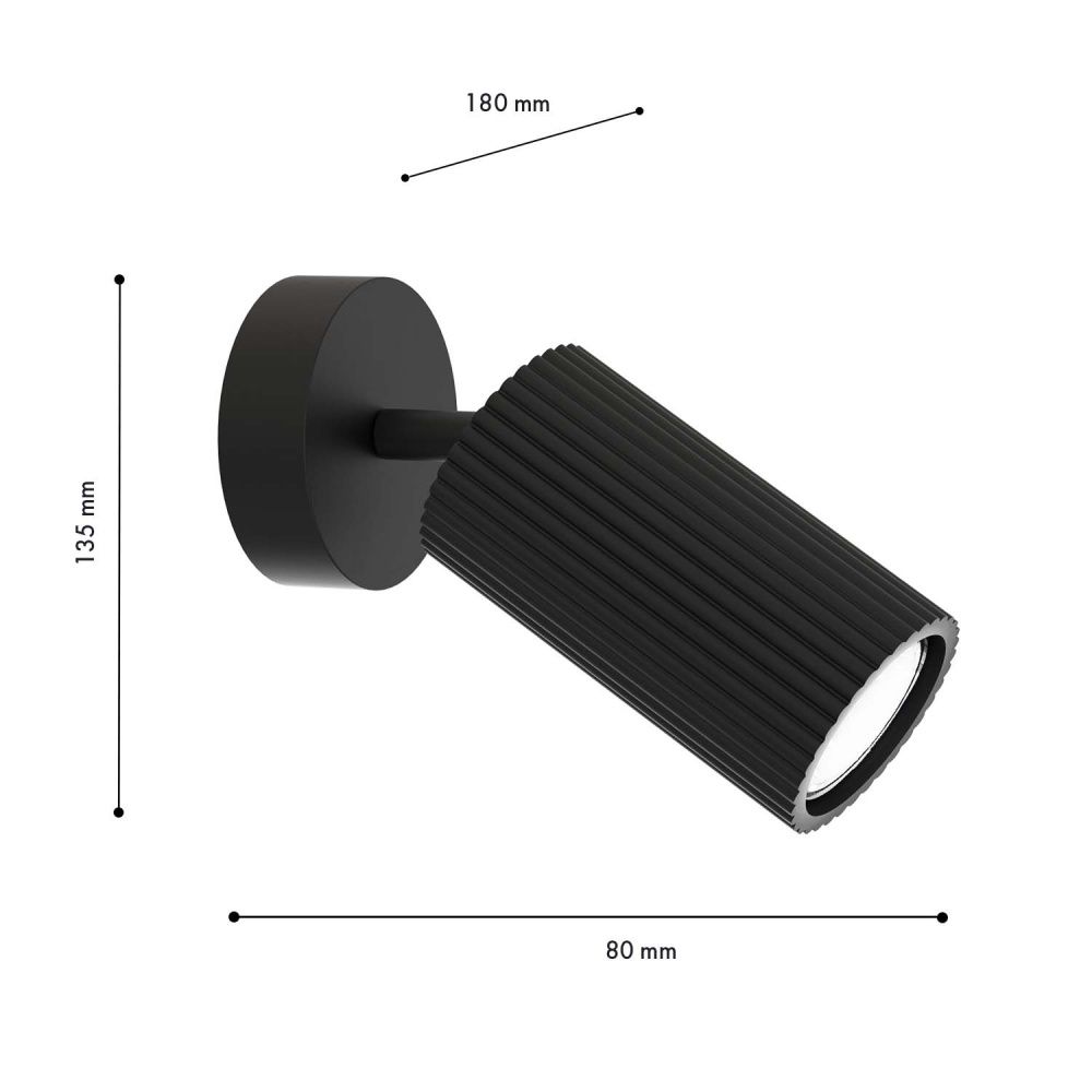 Бра 8*13,5 см, 1*GU10, 4W, F-Promo Mobile 4635-1W, черный матовый