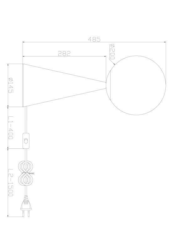 Настольная лампа 49 см, Freya FR5289TL-01BS, латунь