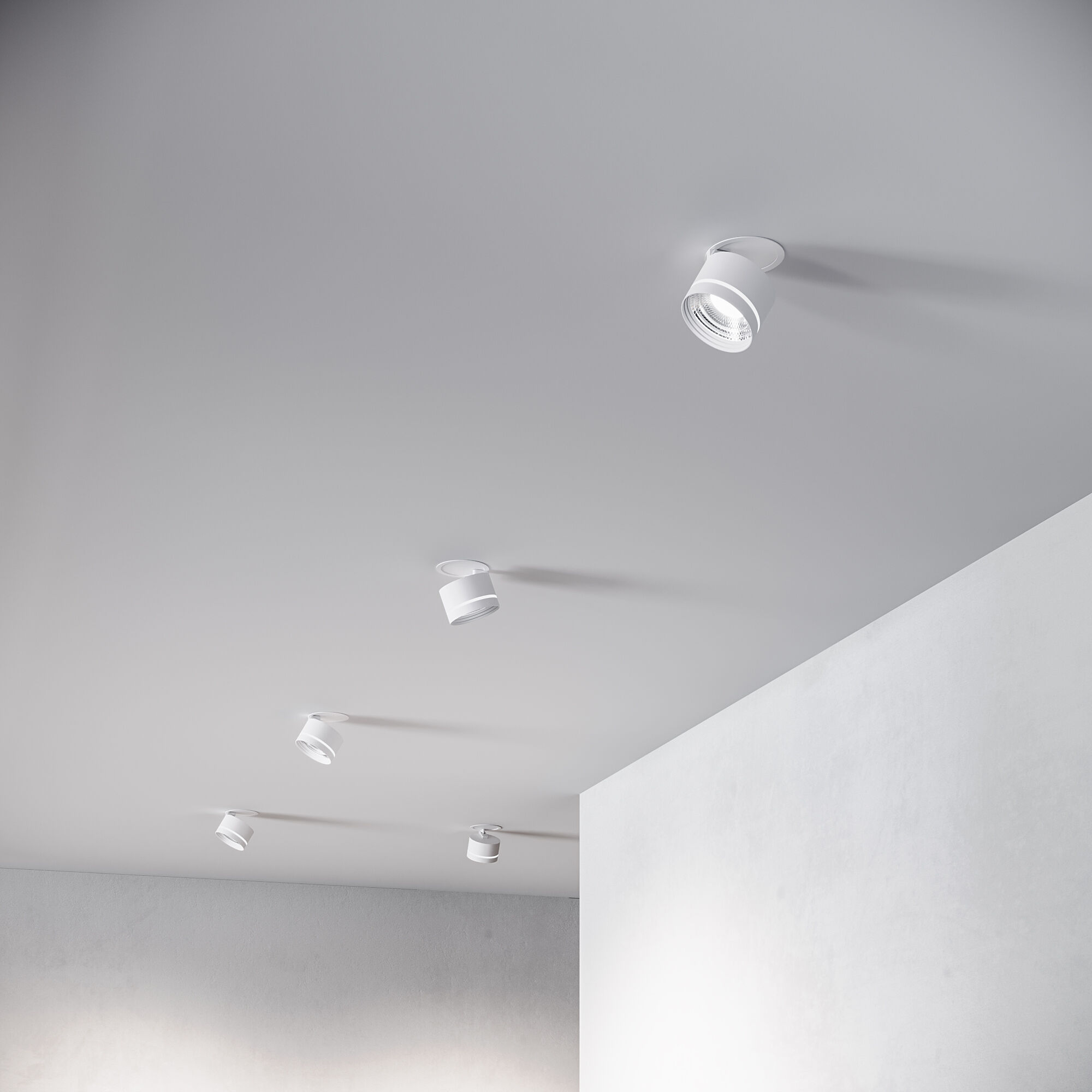 Точечный светильник LED 8W, 4200 К, 8*8*8,4 см, белый, Elektrostandard Stark 25035/LED